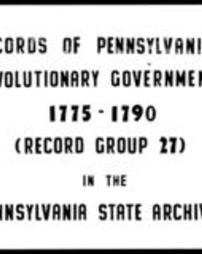 Pennsylvania Board of War Accounts (Roll 714)