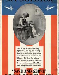 "My Soldier, Save and Serve," Buy War Savings Stamps