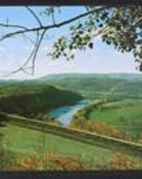 Bradford County, French Azilum, Susquehanna River and Mountains, Opposite the Marie Antoinette Inn