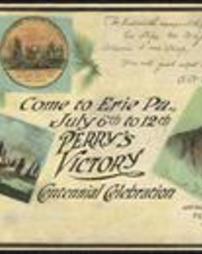 Erie County, Erie City, Battle of Lake Erie Commemorations, Perry's Victory Centennial Celebration