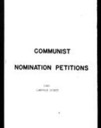 Communist Party Nomination Petitions (Roll 3755, Part 3)