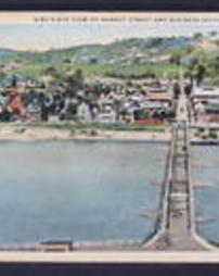 Armstrong County, Kittanning, Pa., Bridges: Bird's Eye View of Market Street and Business Section
