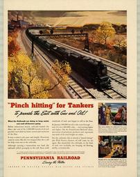WW2-Travel, "Pinch hitting" for Tankers: to provide the East with Gas and Oil! Pennsylvania Railroad