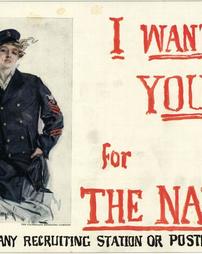 "I Want You for the Navy" Apply Any Recruiting Station or Postmaster"