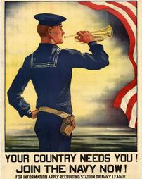 "Your Country Needs You! Join The Navy Now!"
