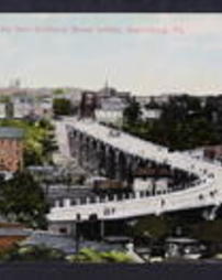 Dauphin County, Harrisburg, Pa., Bridges: Mulberry Street, Birds-eye view of New Mulberry Street Bridge