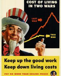 WW2-Conservation, "Keep up the good work. Keep down living costs"