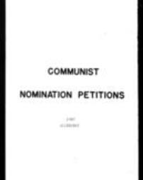 Communist Party Nomination Petitions (Roll 3755, Part 1)