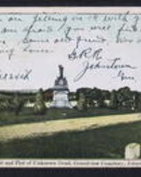 Cambria County, Johnstown, Pa., Events: Flood, 1889, Monument and Plot of Unknown Dead, Grandview Cemetery                      