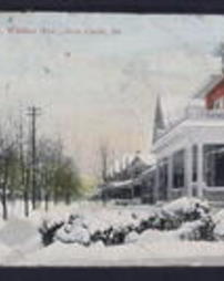 Lawrence County, New Castle, Pa., Street Views, Wallace Avenue, Snow Scene
