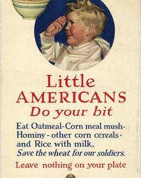 "Little Americans Do Your Bit, Leave Nothing On Your Plate"