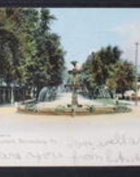 Columbia County, Bloomsburg, Pa., Public Square, Fountain
