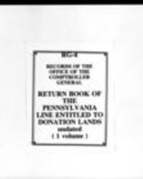 Return Book of the Pennsylvania Line Entitled to Donation Lands (Roll 5150)