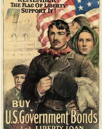 "Remember the Flag of Liberty and Support It, Buy US Government Bonds," Third Liberty Loan