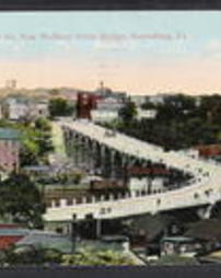 Dauphin County, Harrisburg, Pa., Panoramic Views, Bird's-eye View of the New Mulberry Street Bridge