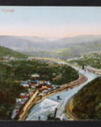 Carbon County, Jim Thorpe (Mauch Chunk), Pa., Panoramic View From Flag Staff 