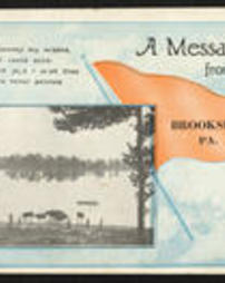 Lycoming County, Miscellaneous Towns and Places, Brookside, Pa., Water scene with cows