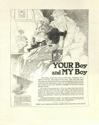 WW 1-Liberty Loan (4th) "Your Boy and My Boy", additional text on poster, Liberty Loan Committee, Phila.
