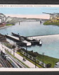 Allegheny County, Pittsburgh, Pa., River Views: Lock No. 1, Monongahela River