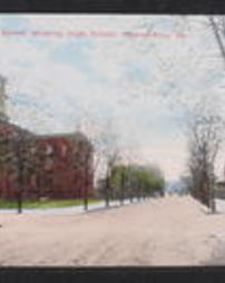 Chester County, Phoenixville, Pa., View of Gay Street, showing High School