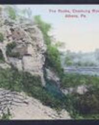Bradford County, Athens, Pa., Chemung River, The Rocks