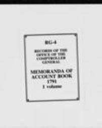 Memoranda of Account Book (Roll 5146, Part 5)