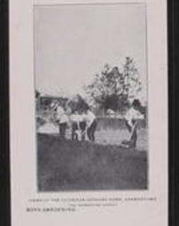 Philadelphia County, Germantown, Pa., Views at the Lutheran Orphans' Home, Boys Gardening