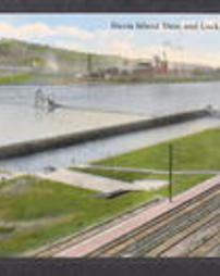 Allegheny County, Pittsburgh, Pa., River Views: Davis Island Dam and Lock