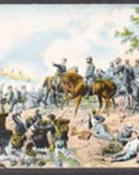 Adams County, Gettysburg, Pa., Battlefield, Major General Geo. G. Meade and Staff, 1863