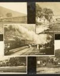 Cameron County, Driftwood, Pa., Five Views of Railroad Scenes