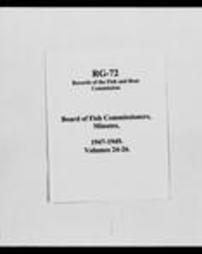 Board of Fish Commissioners, Minutes (Roll 6629, Part 2)