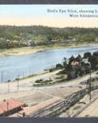 Armstrong County, Kittanning, Pa., Bridges: Bird's Eye View, showing Loop in State Road, from West Kittanning