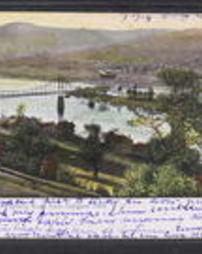 Allegheny County, Pittsburgh, Pa., Parks, City: Highland Park and Zoo: Allegheny River from Highland Park