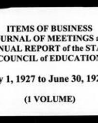 Minute Books of the State Board of Education (Roll 6189, Part 2)