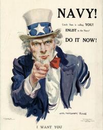 "Navy! Uncle Sam is Calling You, Enlist in the Navy! Do It Now!"
