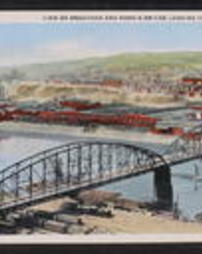 Allegheny County, Miscellaneous Towns and Places, Rankin, Pa., View of Braddock and Rankin Bridge looking towards Rankin