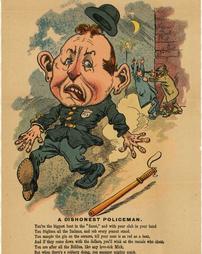 Civil War (pre and post to 1910) -Comic Illustration, 'A Dishonest Policeman'