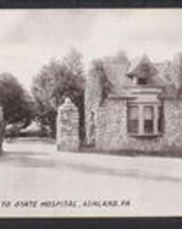 Schuylkill County, Ashland, Pa., State Hospital, Lodge Entrance