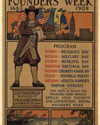 Civil War (pre and post to 1910) -Advertisement, Philadelphia Founders' Week '225th Anniversary'