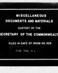 Miscellaneous Documents (Roll 3758, Part 1)