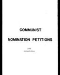 Communist Party Nomination Petitions (Roll 3754, Part 2)