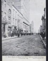 Fayette County, Uniontown, Pa., Street Views, Main Street, looking East, First National Bank Building
