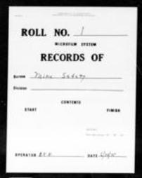 Fatal Mining Accident Reports (Roll 6489)