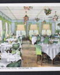 Fayette County, Miscellaneous Towns and Places, Uniontown, Pa., Gorley's lake Hotel, Dining Room