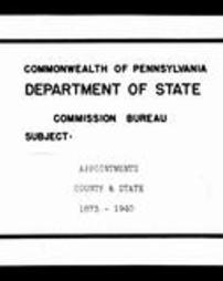 County and State Appointments (Roll 3745)