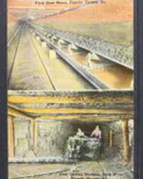 Fayette County, Industry, Uniontown, Pa., Frick Coal Mines, Longest Underground Belt Conveyor in the World, Coal Cutting Machine