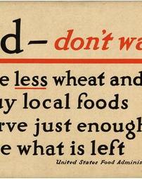 "Food - Don't Waste It"