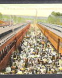 Crawford County, Conneaut Lake Park, Miscellaneous, B.&L.E. Trains, Unloading Excursionists at Exposition Park