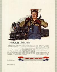 WW2-Travel, "Meet Mrs. Casey Jones" Pennsylvania Railroad