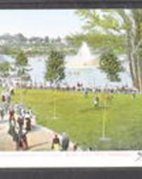 Montgomery County, Willow Grove, Pa., Willow Grove Park, View of Lake and Fountain from the Casino 